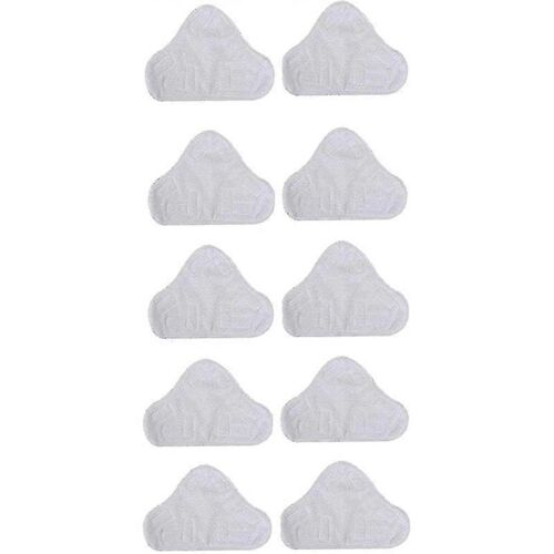 10 Pack de remplacement Steam Mop Microfiber Cloth Pad pour H2o Mop X5 Triangular Drag