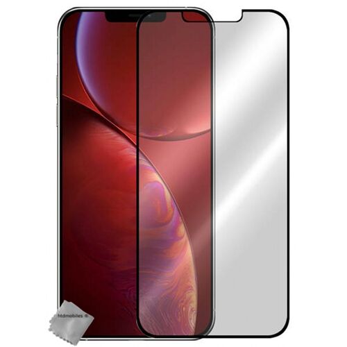 Verre trempe pour Apple iPhone 13 / 13 Pro / 14 - film de protection incurve integral - NOIR