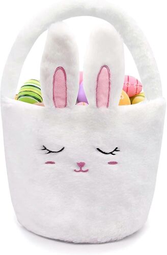 Panier de Pâques pour enfants, Paniers de Pâques, Chasse aux ?ufs de lapin Sacs de seau de Pâques, Panier de lapin Décorations de Pâques Cadeau de Pâques pour garçons Filles (b