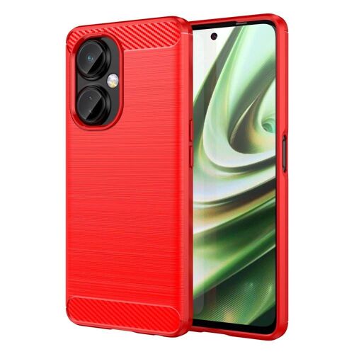 Coque pour OnePlus Nord CE 3 5G / CE 3 Lite 5G - housse etui silicone gel carbone + film ecran - ROUGE