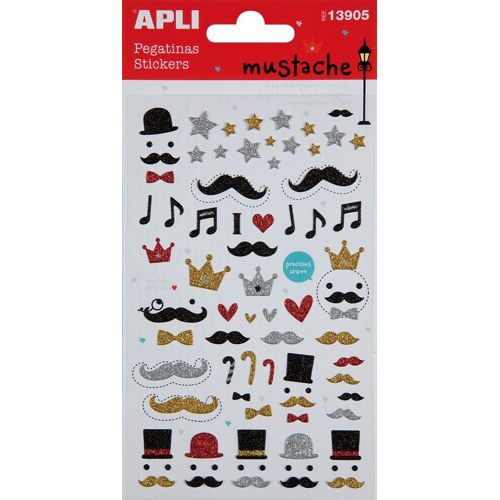 Stickers Relief En Résine Moustache
