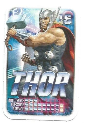 Carte Marvel - Révèle Ton Pouvoir - N°15 Thor - Leclerc 2021