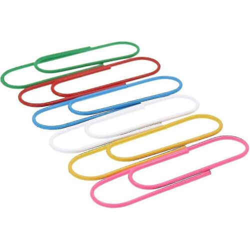 Super Grand Trombone, Revêtement Vinyle, 180 Pièces De Trombone Géant Classé Couleur 10cm, Utilisé Pour Les Documents, Le Papier, Les Fournitures De Bureau