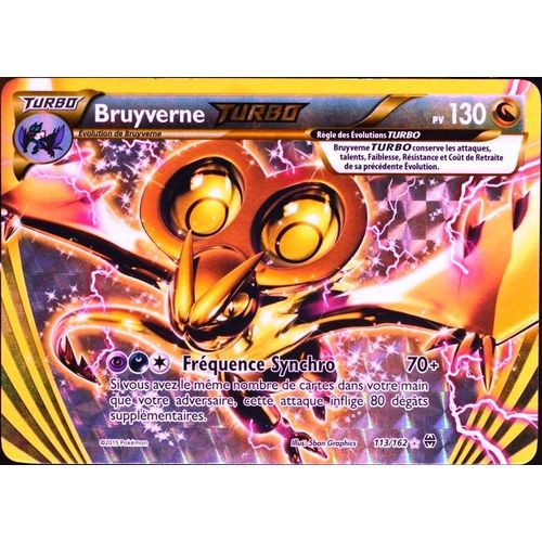 Carte Pokémon 113/162 Bruyverne Turbo 130 Pv - Turbo Xy08 Neuf Fr
