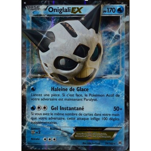 Carte Pokémon 34/162 Oniglali Ex 170 Pv Xy - Impulsion Turbo Neuf Fr