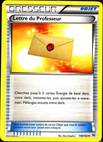 Carte Pokémon 146/162 Lettre Du Professeur Xy08 - Impulsion Turbo Neuf Fr