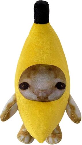 20 Cm / 30 Cm Drôle Banane Chat Peluche Animaux En Peluche, Peluche Douce Banane Chat Coussin Poupée Pour Enfants