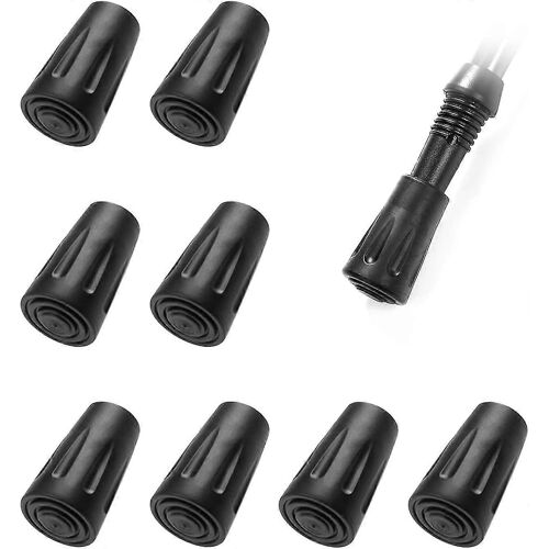 8 Pièces Nordic Walking Stick Tip Caps Rubber Pole Tip Protector Pour Bâtons De Randonnée Asphalte Gravier Montagnes Randonnée Meilleur Cadeau