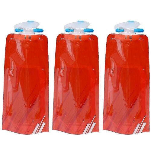 Pack 3 700ml Sports De Plein Air Bouilloire Pliable, Bpa Gratuit, Réutilisable, Étanche Bouteille D¿Eau Potable Pliante Portable Pour Le Camping, Le Sport Ou La Randonnée (