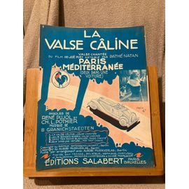 B. Granichstaedten La Valse Caline Partition Chant Piano Éditions Salabert