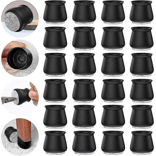 16pcs Protecteurs De Jambe De Chaise Pour Planchers De Bois Franc.Pied De Chaise En Silicone
