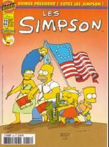 Comic Simpson : Homer Président! Votez Les Simpson N° 22
