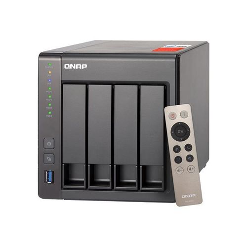 QNAP TS-451+ - Serveur NAS - 4 Baies - SATA 6Gb/s - RAID 0, 1, 5, 6, 10, JBOD, disque de réserve 5 - RAM 2 Go - Gigabit Ethernet - iSCSI support