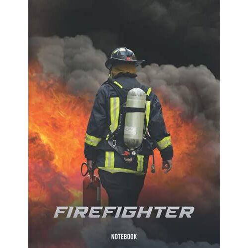 Firefighter Notebook Writing Pad For Aspiring Firefighters And Heroes: Ruled Paper With Thematic Interior | 8,5 X 11 Inches (Large) | 120 Pages (Softcover)