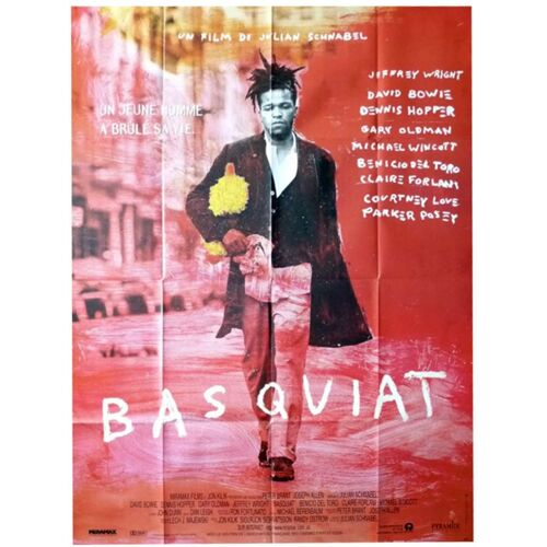 Basquiat -Véritable Affiche De Cinéma Pliée-Format 120x160 Cm-De Julian Schnabel Avec Jeffrey Wright, Michael Wincott, Benicio Del Toro, Claire Forlani, David Bowie, Dennis Hopper, Gary Oldman-1997