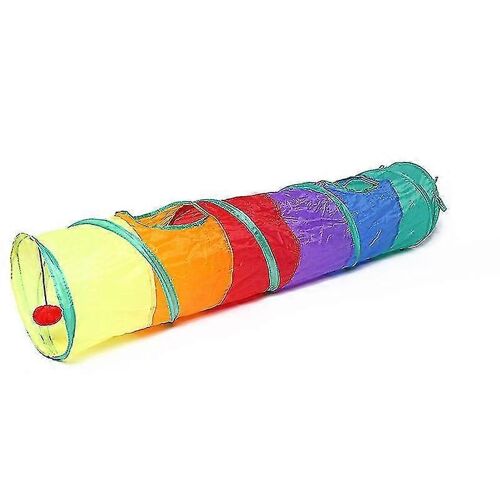 Tunnel D'entraînement D'agilité Pour Chiens 115 * 25cm (Couleurs Arc-En-Ciel)