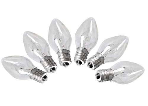 Pack De 6 Ampoules De Sel Himalaya E12, 15 Watt Pour Décor D¿Éclairage De Chambre 220-240v