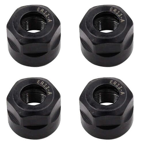 4 Pcs ER11-A Type M14 Pince Filetage Serrage Écrous Hexagonaux, pour Tour Porte-Mandrin De Fraisage CNC