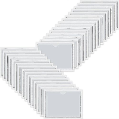Poches De Cartes De Visite Auto-Adhésives Avec Dessus Ouvert Pour Le Chargement, Porte-Carte Pour L'organisation Et 30pcs