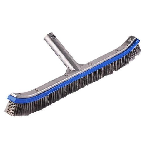 Brosse de mur et de sol en béton de piscine en acier inoxydable de 18 pouces