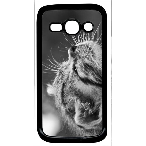 Coque Galaxy Ace 3 - Chat Zebre - Noir