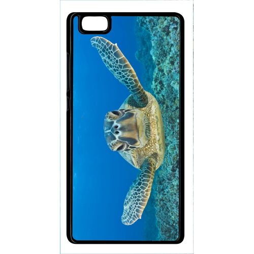 Coque huawei ascend p8 lite (2015) - tortue verte d hawai - noir