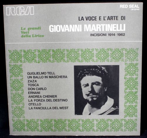 La Voce & L'arte Di Giovanni Martinelli Incisioni 1914-62 Rca Lm 20142 Lp M Cv Nm