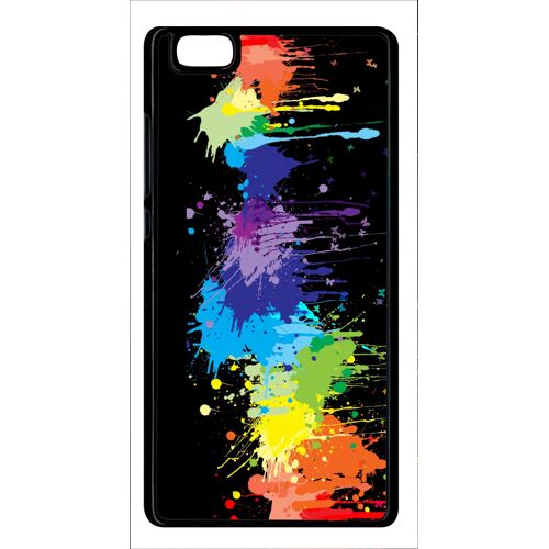 Coque huawei ascend p8 lite (2015) - pop art color smash - noir