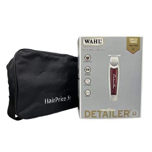 Wahl - Tondeuse Professionnelle Detailer Sans Fil - Chrome Et Bordeaux