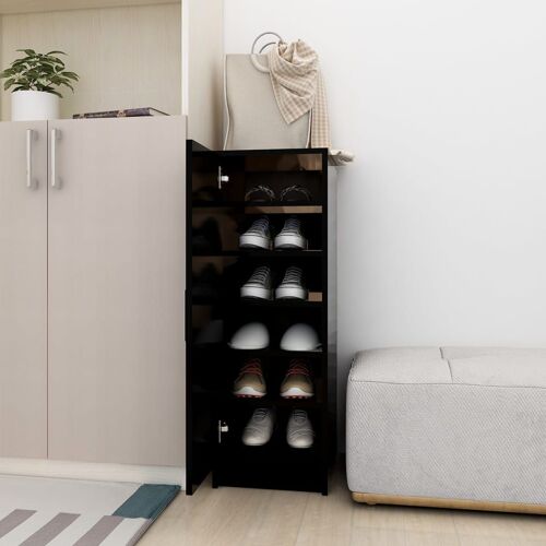 vidaXL Table basse Noir 100x100x35 cm Aggloméré