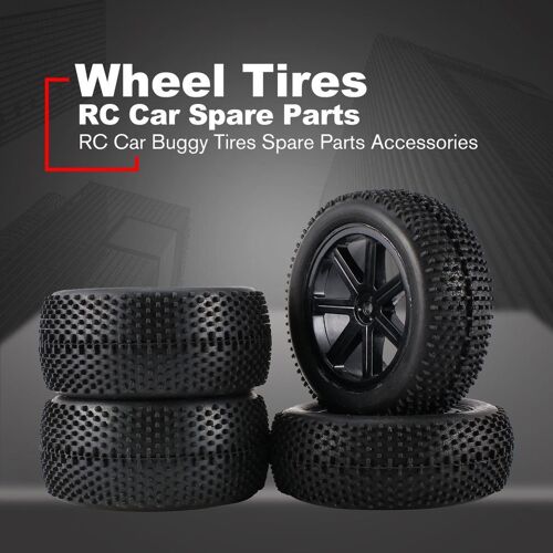 2 Paires De Jantes De Moyeu De Roue 85mm Et Pneus En Caoutchouc Pour Pneus De Buggy Rc Tout-Terrain 1:10, Pièces De Rechange, Accessoires