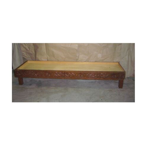 Banquette Sedari Bois Massif Sculpte Banc Pour Canape Salon Marocain Orient Structure De Divan Fauteuil De Salon Style Arabe