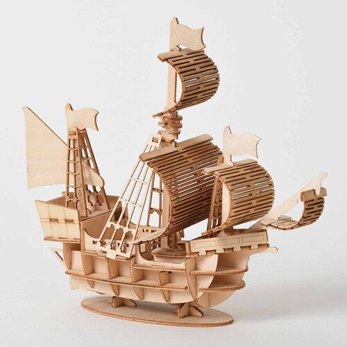 Puzzle 3d De Bateau À Voile, Jouet À En Bois À Monter Soi-Même, Travaux Manuels, Décoration Pour Chambre D'enfants, Pièces Découpées Au Laser