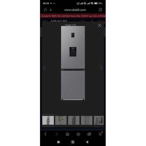 Réfrigérateur SAMSUNG - Réfrigérateur congélateur bas RB34C652ESA
