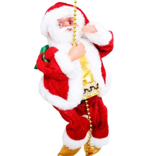 Jouet En Peluche Pour Père Noël, Jouet Électronique Pour Monter Les Escaliers, Père Noël Avec Musique, Bon Cadeau D'Anniversaire De Noël Pour Garçons Et Filles