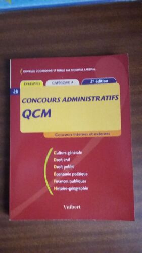 Concours Administratifs Qcm (28) Vuibert 2ème Édition Catégorie A