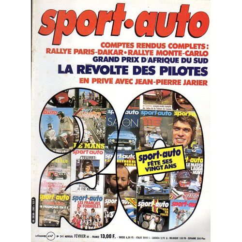 Sport Auto N°241 Février 1982-Opel Monza-Ford Granada-Fiat 127-F1-Jp Jarier-20 Ans Sport Auto