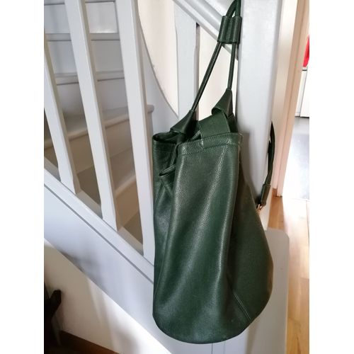 sac a main "matelot" LONGCHAMP vert