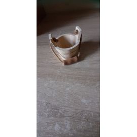 seau à dragées en bois