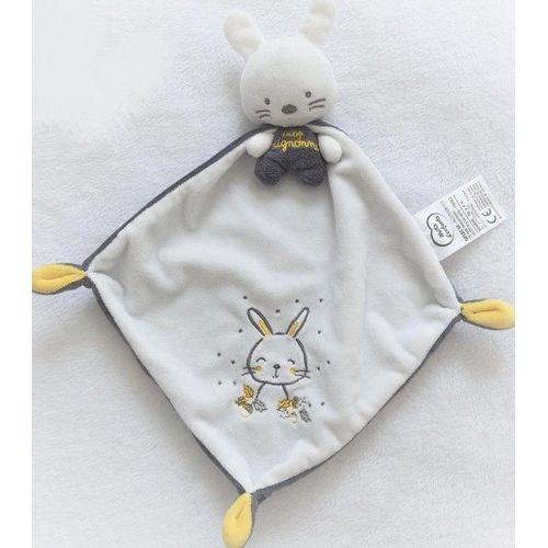 Doudou Lapin Mots D'enfants Trop Mignonne Lapine Peluche Jouet Bebe