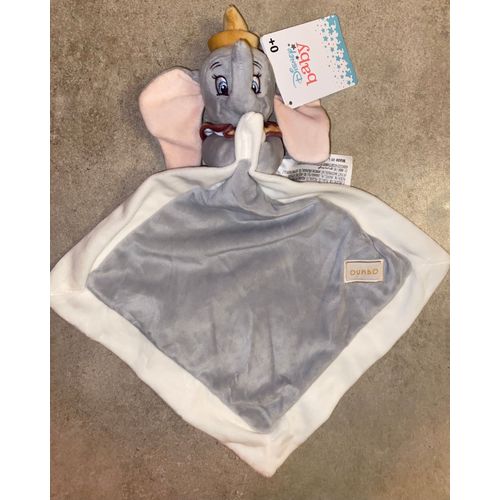 Doudou Éléphant Dumbo Disney Baby Peluche Jouet Bébé Naissance Mouchoir Velours Dessin Animé Disney