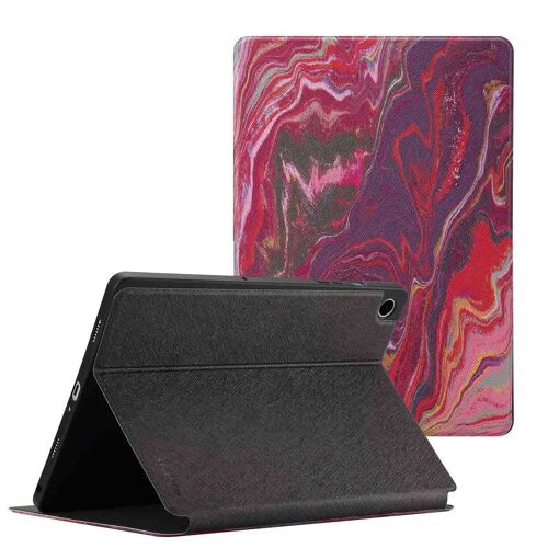 Selencia Coque Tablette Vivid Samsung Galaxy Tab A9 Plus Marble Plum
