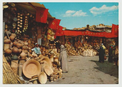 Carte Postale Marrakech, Marche Des Poteries, 1972