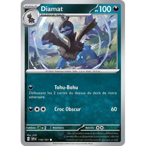 Cartes Pokémon - Diamat - 118/191 - Ev8 Etincelles Déferlantes