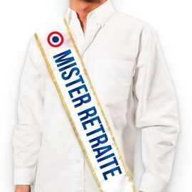 Écharpe Humoristique Retraite - - Écharpe Mister Retraité