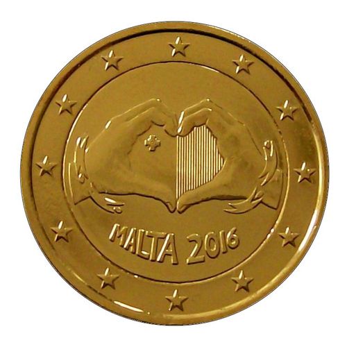 Malte 2016 - 2 Euros Commemorative - Love - Plaque Or - Vergoldet