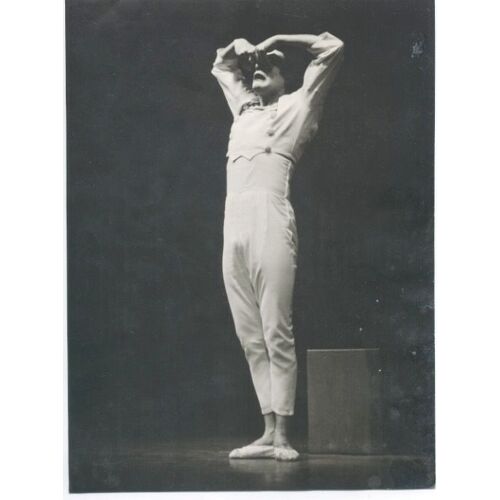 Photographie Vintage N&b Du Mime Marceau Par Henri Glaeser 1963