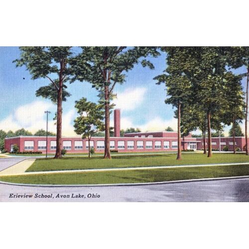 Carte Postale Ancienne "Erieview School, Avon Lake, Ohio"