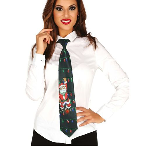 Cravate De Noël Lumineuse Et Musicale