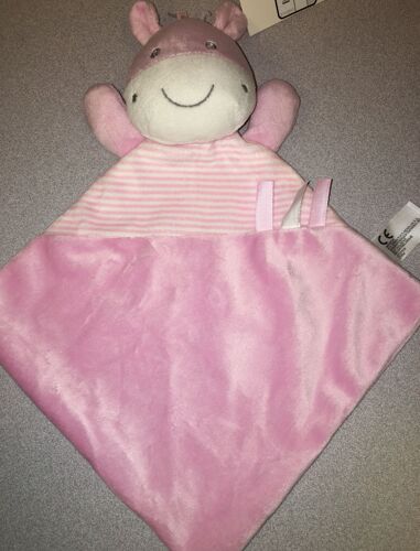 Doudou Vache Zèbre Rose Et Blanc  Nicotoy Simba Toys Benelux Peluche Bébé Naissance Enfant Cadeau Fille Âne Ânesse 
